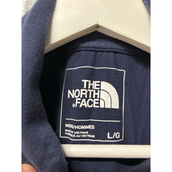 Mens The North Face Polo Navy Blue Large Short Sleeve Cotton Elastane Blend - Picture 2 of 7